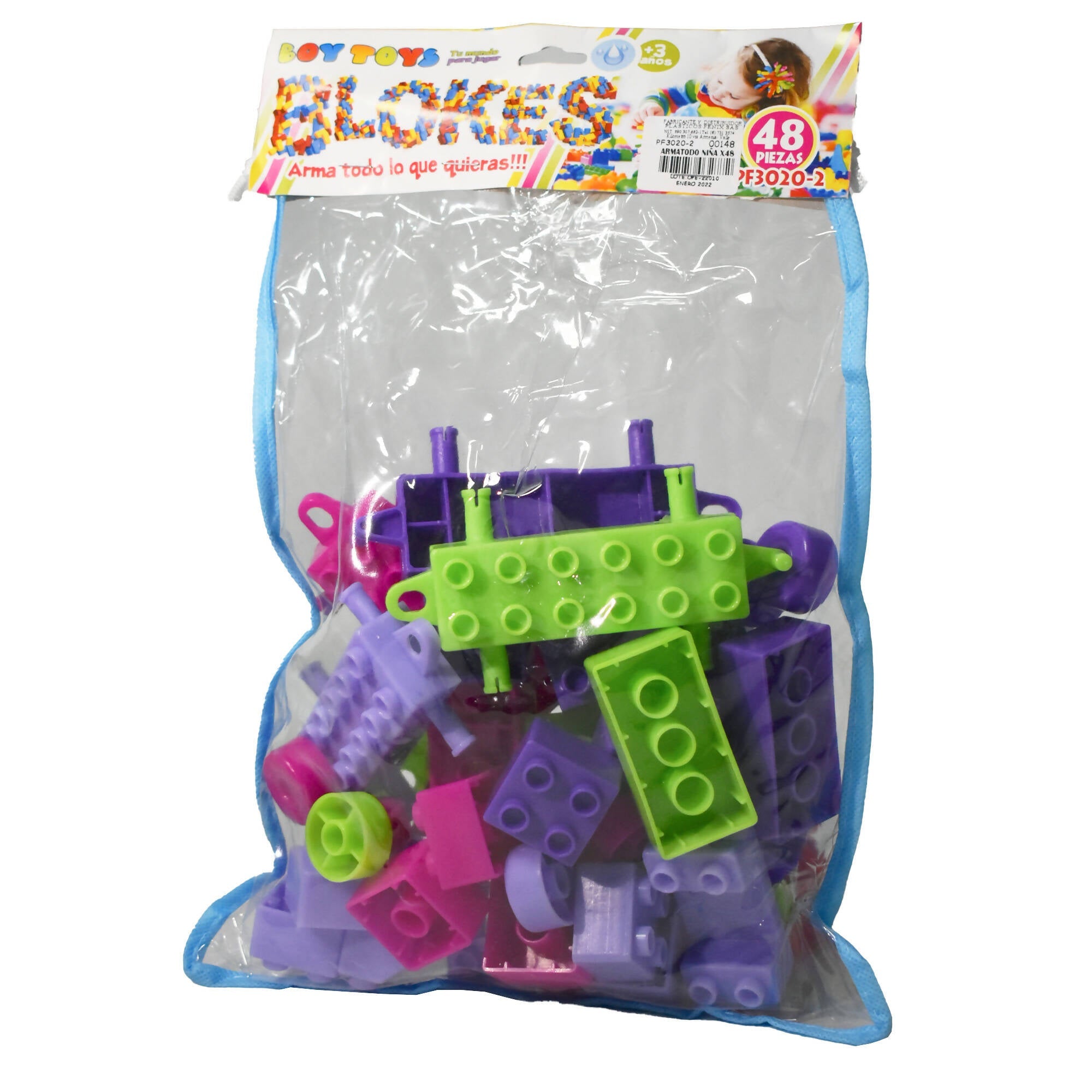 Armatodo Nina X48 piezas Marca Boy Toys Btoys