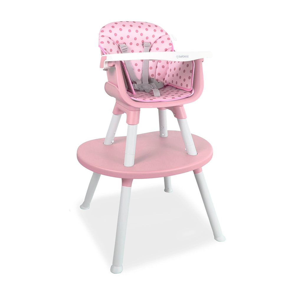 Silla Comedor Baby Desk 3 en 1 Rosa