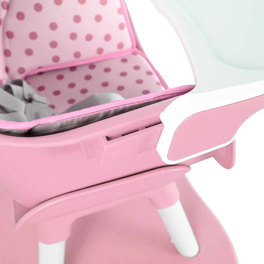 Silla Comedor Baby Desk 3 en 1 Rosa