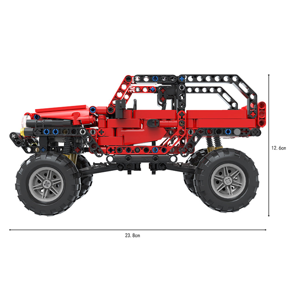 MicroBloques Jeep Todoterreno Rojo