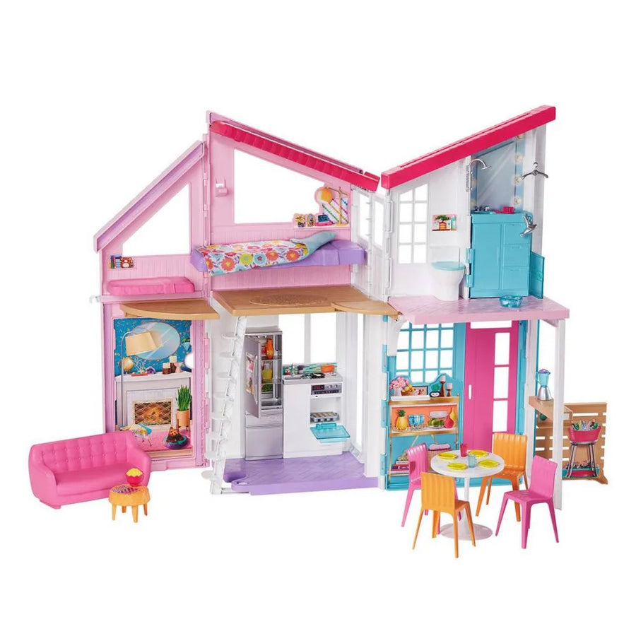 Casa de muñecas Barbie con accesorios y muebles