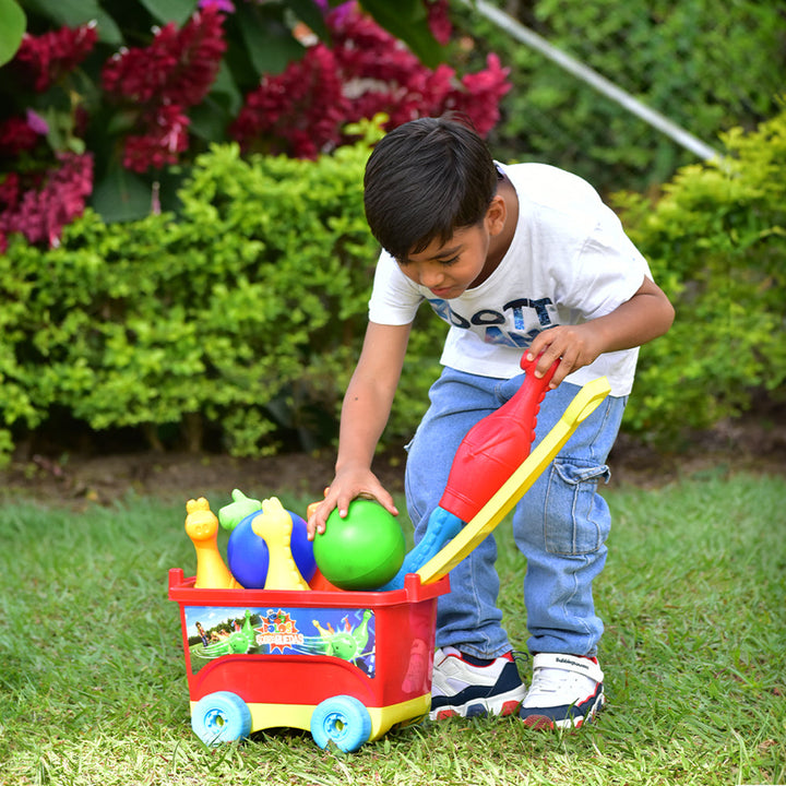 Juego de Bolos Sobre Ruedas Niño Marca Boy Toys