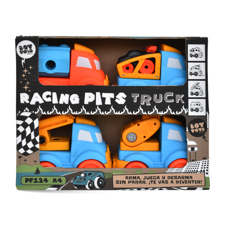 RACING PITS TRUCK X 4 marca Boy Toys