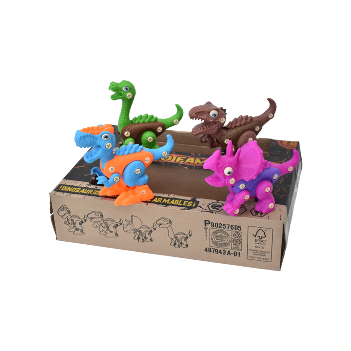 DINOSAURIOS X 4 BOY TOYS