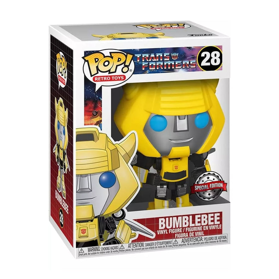 Figura Funko Pop Bumblebee de Transformers, juguete coleccionable ideal para fans de los Autobots.