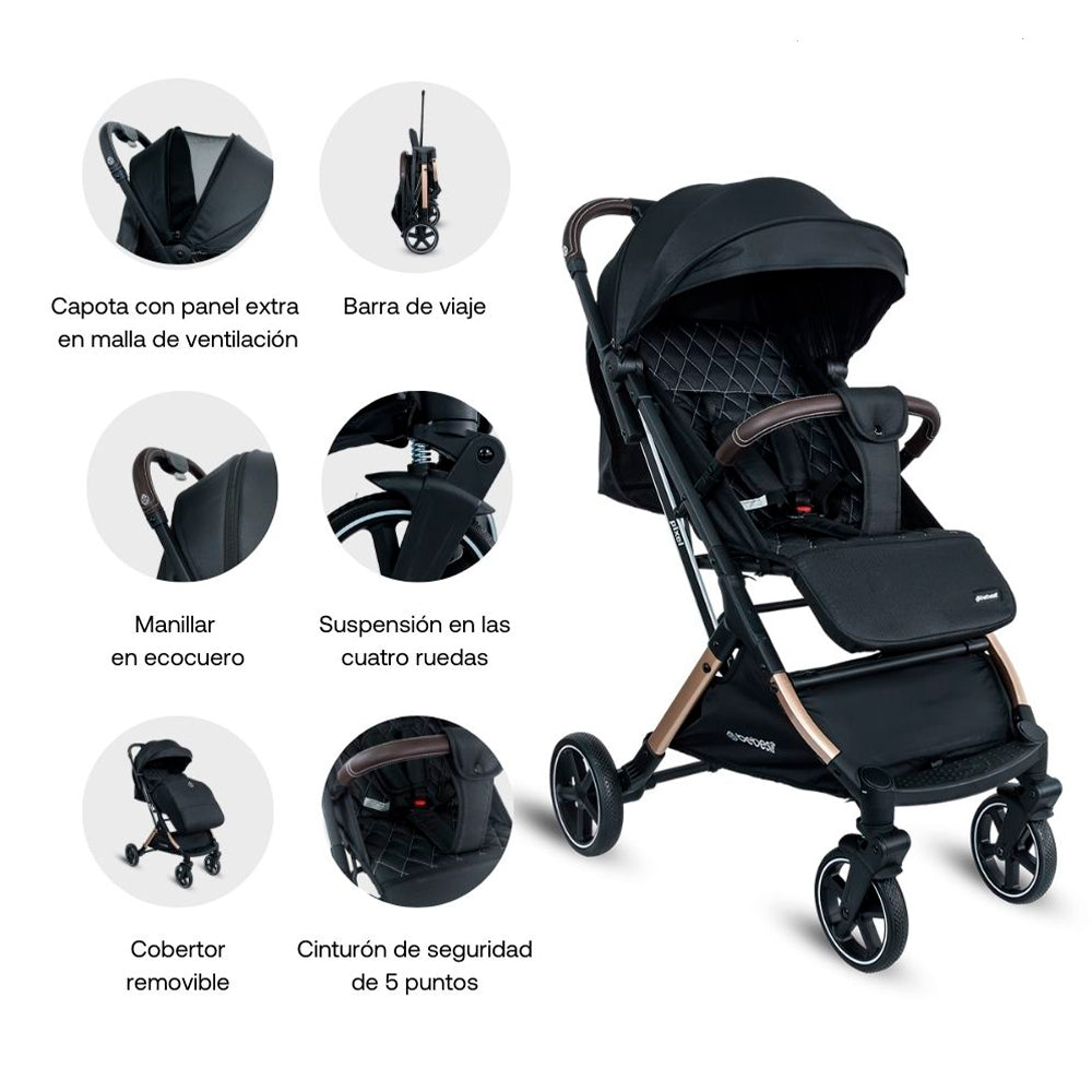 Coche Compacto Pixel Black Premium