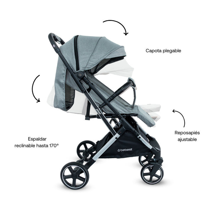 Coche Compacto Pixel Gray Premium