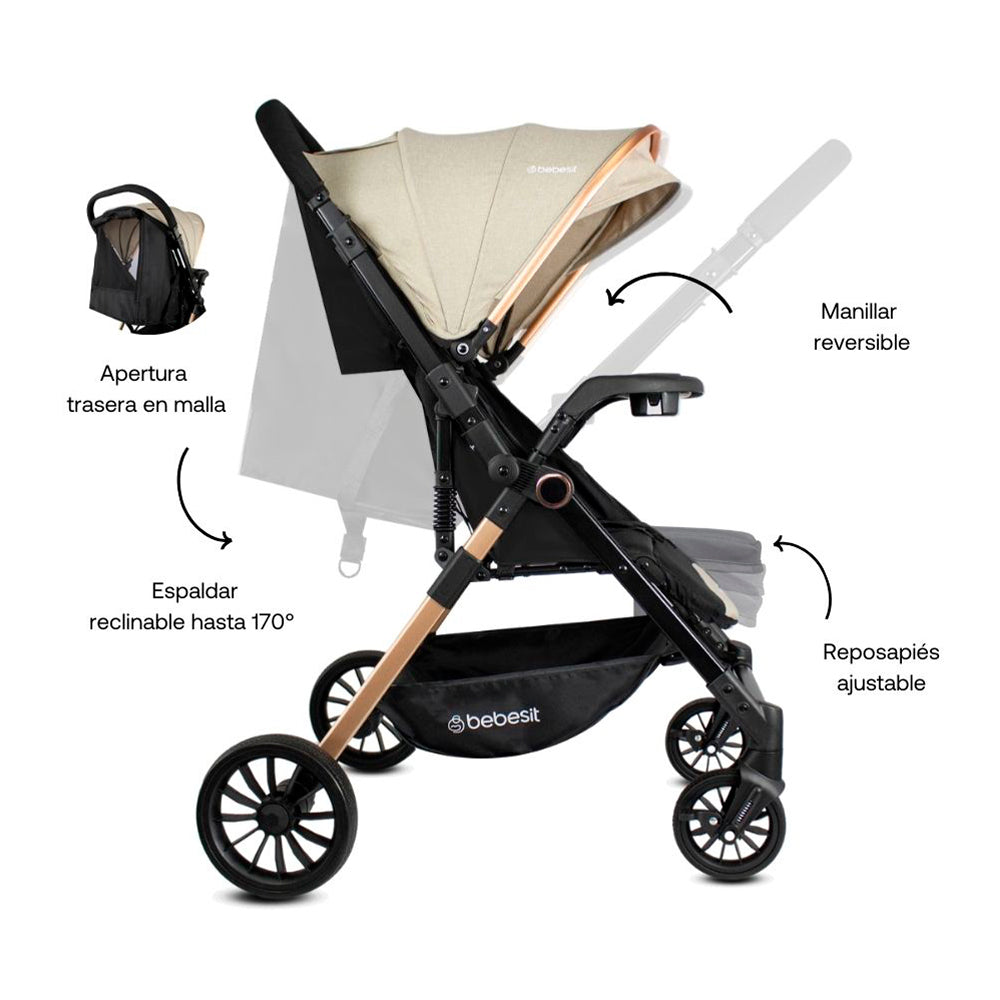 Coche Reversible City Beige