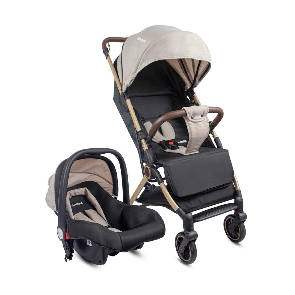 Travel System Compacto Micro Beige