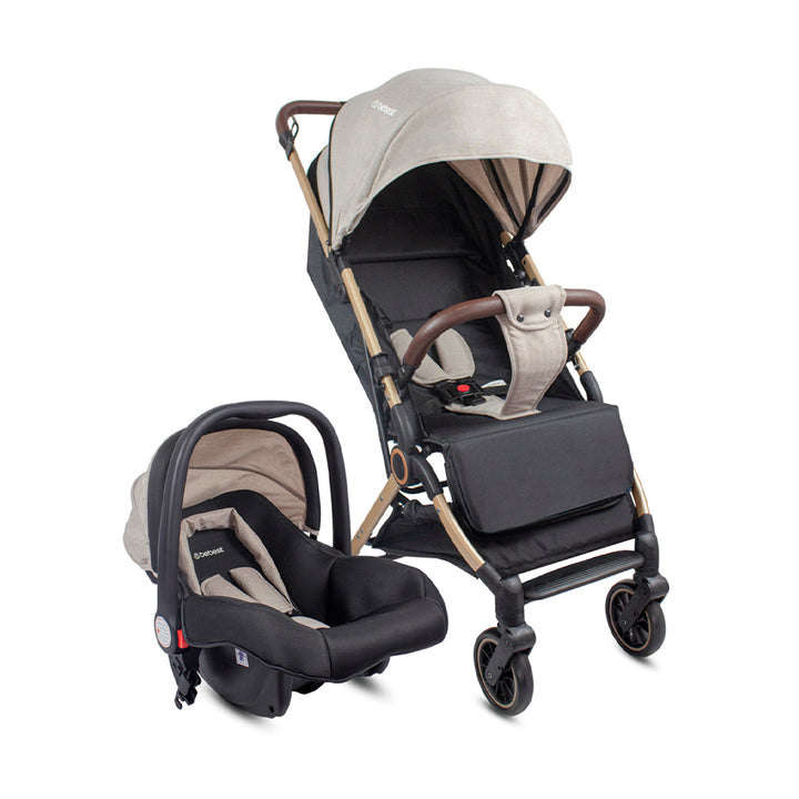Travel System Compacto Micro Beige