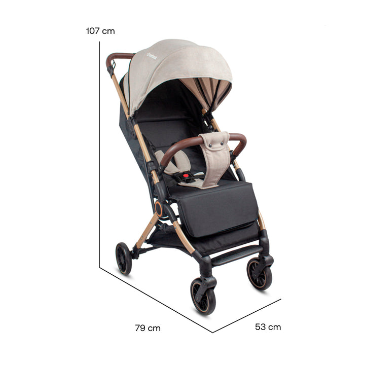 Coche Compacto Micro Beige