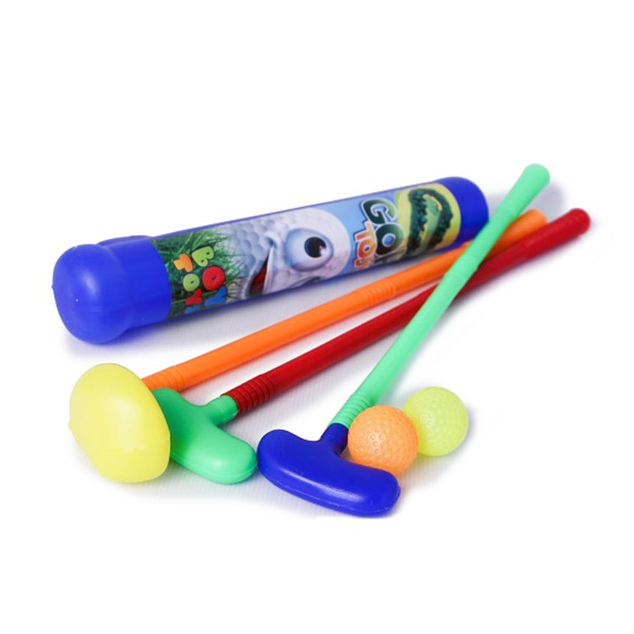 Juego de golf para niños de Boy Toys. Incluye palos, bolas y carrito. Ideal para desarrollar habilidades motoras