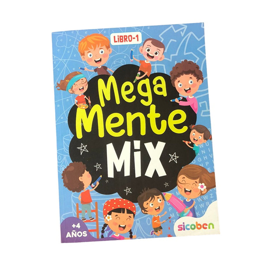 Libro Mega Mente Mix: actividades y ejercicios para desarrollar el pensamiento lógico y la concentración.