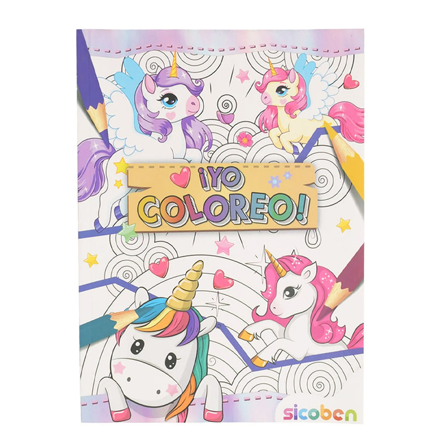 Libro de colorear Yo Coloreo, ideal para desarrollar la creatividad y habilidades motoras de los niños.