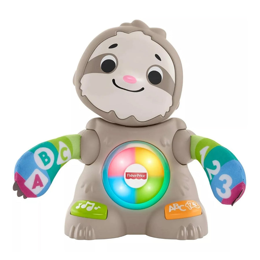 Oso Perezoso Bailarín Fisher Price, juguete interactivo con luces y música para bebés y niños pequeños