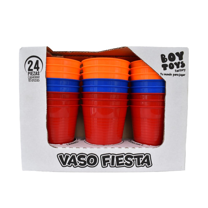 VASO FIESTA 18 ONZAS X 24 UNIDADES