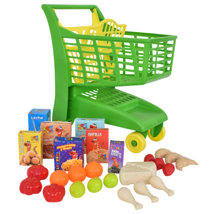 Carrito con Mercado de juguete Marca Boy Toys
