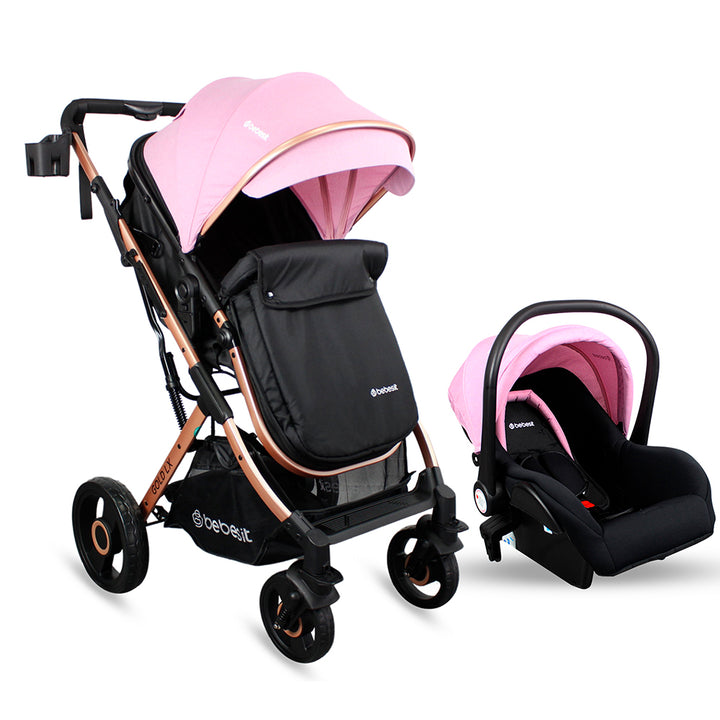 Coche Travel System Gold XL Rosado