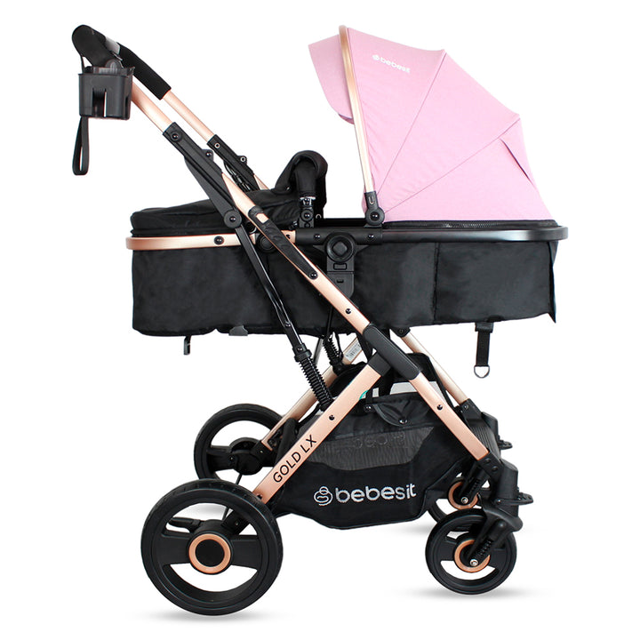 Coche Travel System Gold XL Rosado
