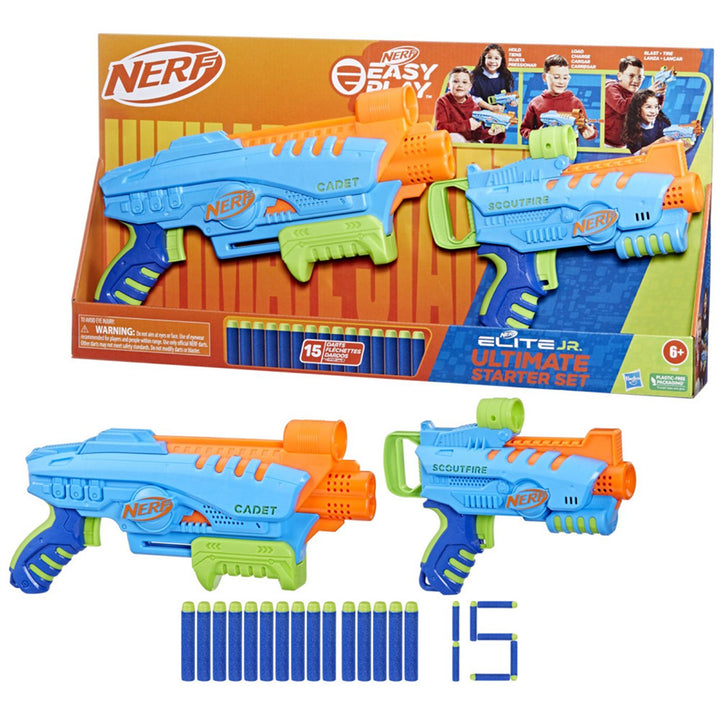 Set 2 Lanzadores Nerf Elite JR