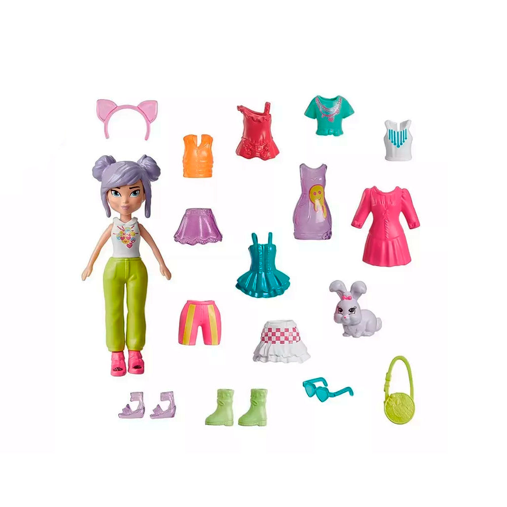 Muñeca Polly Pocket 19 PCS Diseños Surtidos