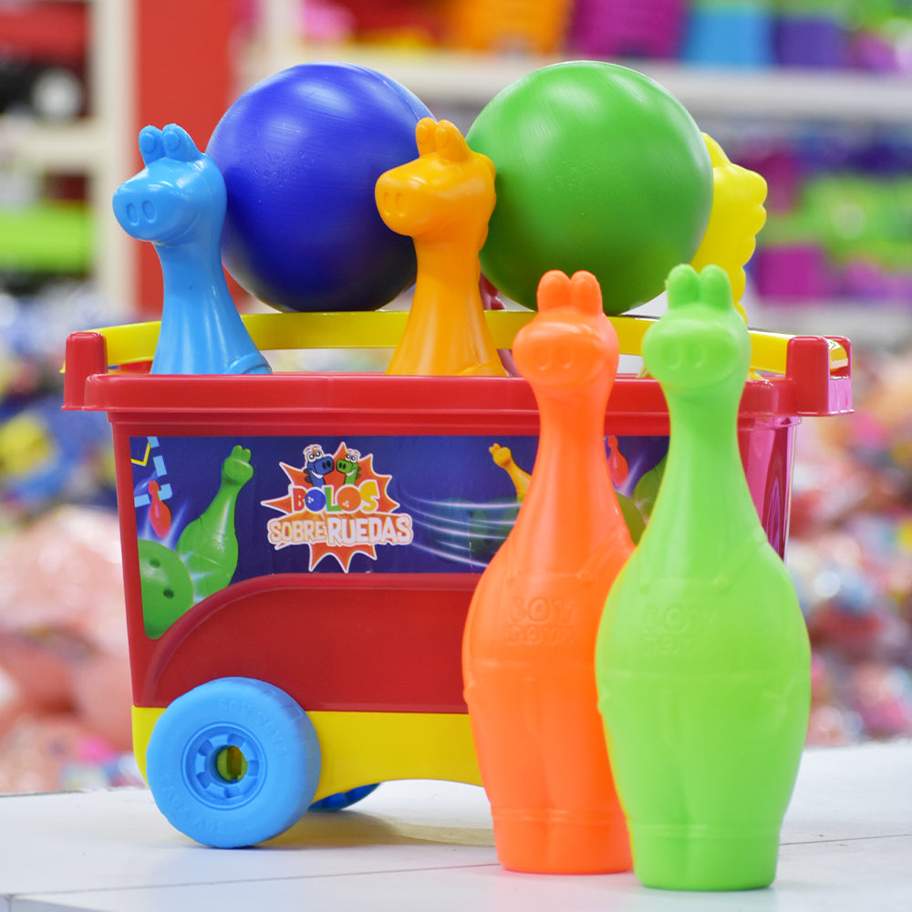 Juego de Bolos Sobre Ruedas Niño Marca Boy Toys