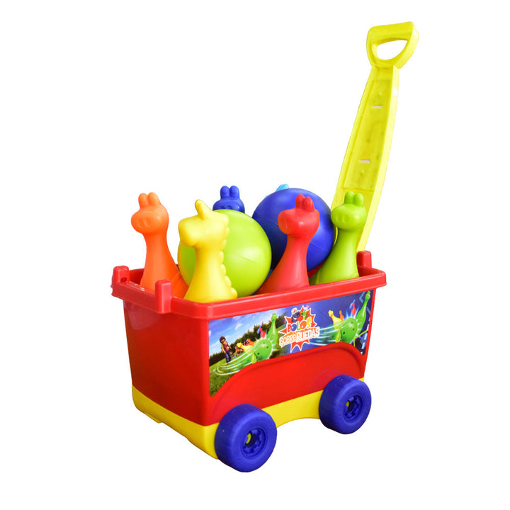 Juego de Bolos sobre Ruedas para niños de Boy Toys: diversión y desarrollo de habilidades motrices y coordinación