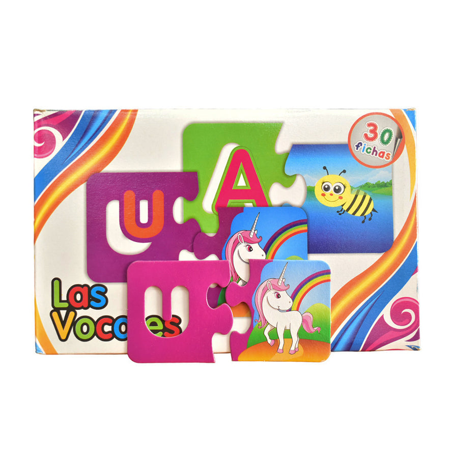 Juego de lotería Las Vocales de Boy Toys, ideal para niños. Aprende las vocales de forma divertida y educativa