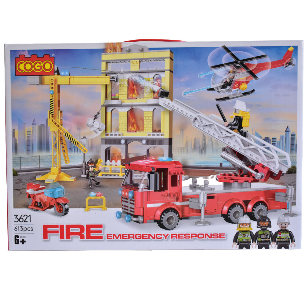 set de bloques de bomberos ideal para mayores de 6 años