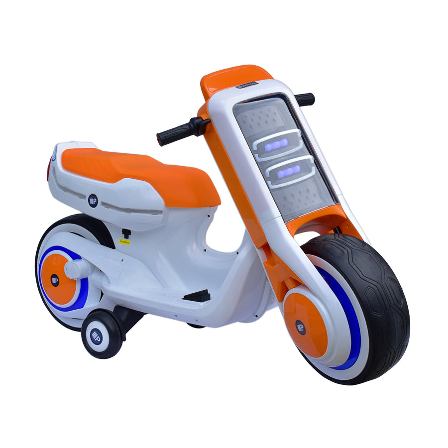 motocicleta electrica con luces y sonidos para niños aventureros