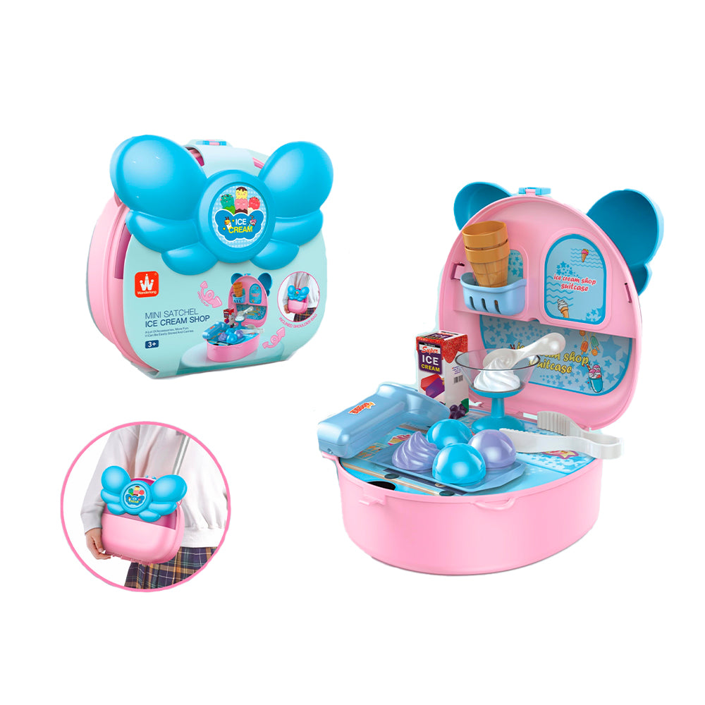 set de helados para niñas, practico y hermoso las pequeñas lo amaran