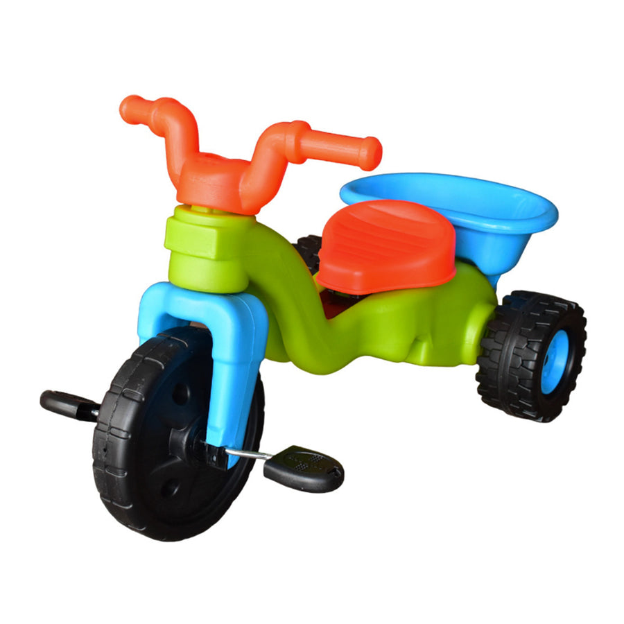 Triciclo con Volco Niño Boy Toys, ideal para el desarrollo motriz y horas de diversión al aire libre.