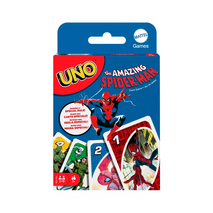 juego de cartas Uno ideal para los amantes de las historias de marvel en esta versin spider man