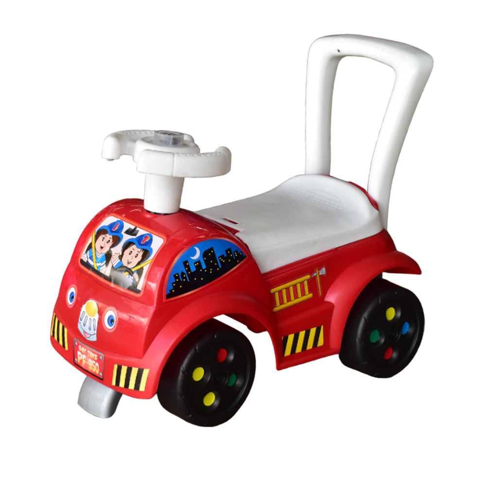 Montable de bombero Boy Toys, ideal para niños pequeños. Desarrolla habilidades motrices y ofrece horas de diversión.