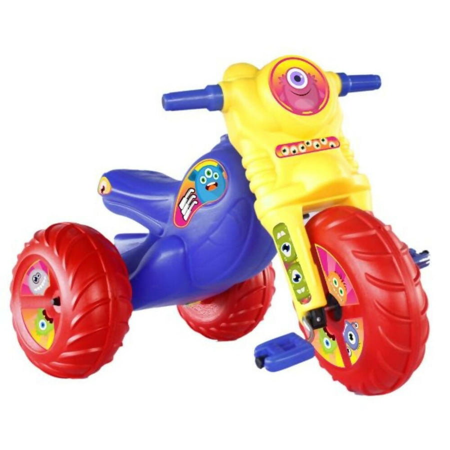 Triciclo Monster Premium niño Boy Toys, diseño atractivo y seguro. Ideal para el desarrollo motriz y equilibrio.